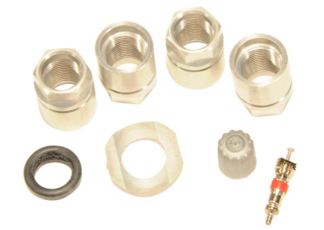 13507403 - : Tire Pressure Monitoring System (TPMS) Sensor Kit with Stem, Washers, Nut, and Cap for Cadillac: ATS, CTS | Chevrolet: Camaro, Caprice, Corvette, Silverado 2500 HD, Silverado 3500 HD, SS, Suburban, Tahoe | GMC: Sierra 3500 HD, Yukon, Yukon XL Image