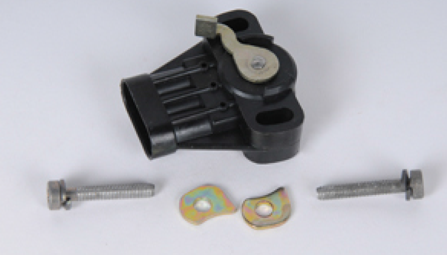 17111606 - : Throttle Position Sensor Kit with Sensor, Retainers, and Bolts for Buick: Skylark | Cadillac: Cimarron | Chevrolet: Camaro, Cavalier, Celebrity, Citation II, Corvette | Oldsmobile: Cutlass Ciera, Firenza | Pontiac: 6000, Firebird Image