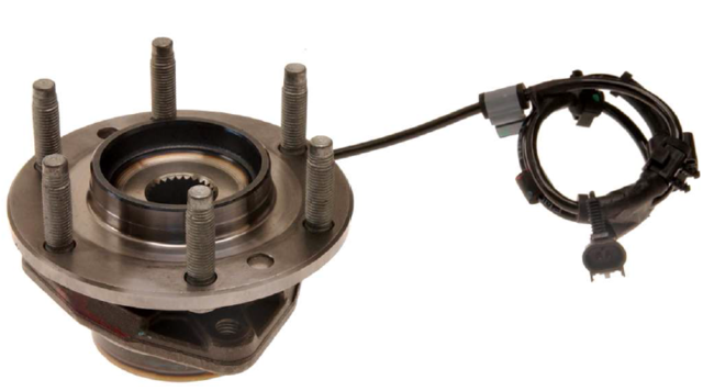19259798 - : Front Wheel Hub and Bearing Assembly with Wheel Speed Sensor for Buick: Rainier | Chevrolet: SSR, Trailblazer, Trailblazer EXT | GMC: Envoy, Envoy XL, Envoy XUV | Oldsmobile: Bravada Image