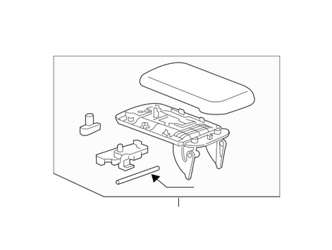 84660912 - Body: Armrest Assembly for Chevrolet: Colorado | GMC: Canyon Image
