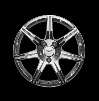 19302947 - Wheels: 18" Wheel, Front, Chrome for Chevrolet: Corvette Image