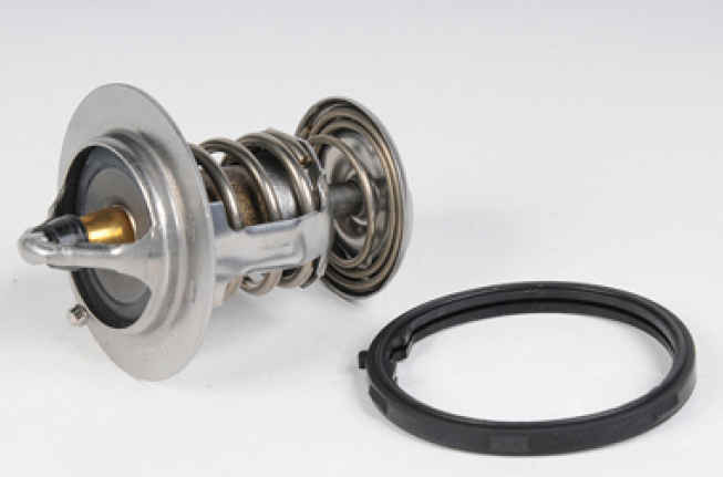 89018168 - Cooling System: Thermostat for Buick: Rainier | Cadillac: CTS, Escalade, Escalade ESV, Escalade EXT | Chevrolet: Avalanche, Camaro, Caprice, Colorado, Corvette, Express 1500, Express 2500, Express 3500, Express 4500, LCF 3500, LCF 3500HG, Silverado 1500, Silverado 1500 Classic, Silverado 1500 HD Classic, Silverado 1500 LTD, Silverado 2500 HD, Silverado 2500 HD Classic, Silverado 3500 Classic, Silverado 3500 HD, SS, Suburban, Suburban 1500, Suburban 2500, Suburban 3500 HD, Tahoe, Trailblazer | GMC: Canyon, Envoy, Savana 1500, Savana 2500, Savana 3500, Savana 4500, Sierra 1500, Sierra 1500 Classic, Sierra 1500 HD Classic, Sierra 1500 Limited, Sierra 2500 HD, Sierra 2500 HD Classic, Sierra 3500 Classic, Sierra 3500 HD, Yukon, Yukon XL, Yukon XL 1500, Yukon XL 2500 | Hummer: H2, H3, H3T | Pontiac: G8 Image