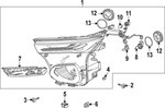 42827953 - Electrical: Headlamp Assembly for GM Image
