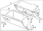 26592027 - : (Replaces 26547800) Backen Black Instrument Panel Compartment for GM Image