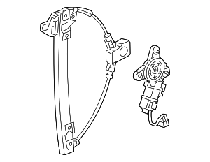95394098 - : Rear Driver Side Door Window Regulator for GM Image