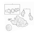 12710208 - Cooling System: Water Pump for Cadillac: CTS | Chevrolet: Camaro, Corvette | Pontiac: G8 Image