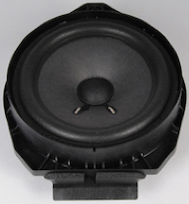 15905042 - Body: Front Dr Speaker for Cadillac: Escalade, Escalade ESV, Escalade EXT | Chevrolet: Avalanche, Silverado 1500, Silverado 2500 HD, Silverado 3500 HD, Suburban 1500, Suburban 2500, Tahoe | GMC: Sierra 1500, Sierra 2500 HD, Sierra 3500 HD, Yukon, Yukon XL 1500, Yukon XL 2500 Image