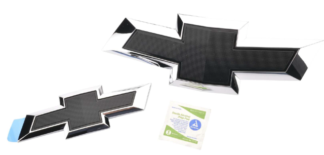 23287538 - Exterior: Front and Rear Bowtie Emblems - Black for GM Image
