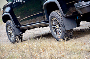 19369122 - Exterior: Front and Rear Textured Splash Guard Package for Chevrolet: Colorado | GMC: Canyon Image