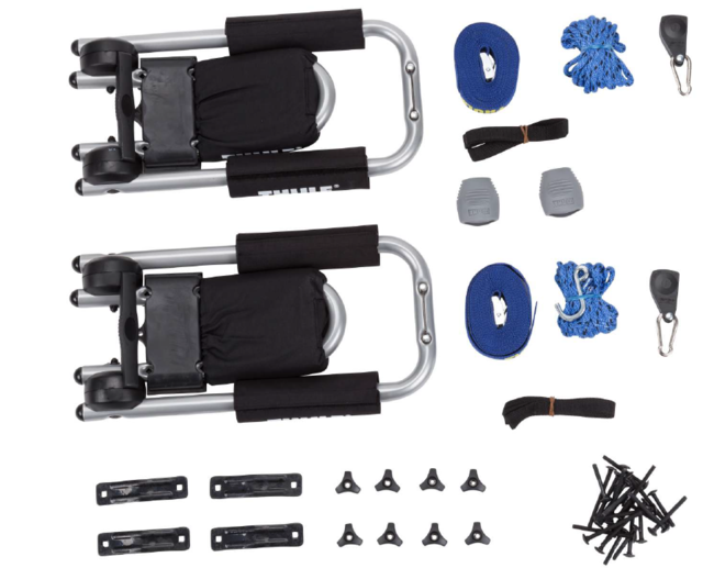 19419506 - Cargo Management: Kayak Storage Mount for Buick: Enclave, Encore, Encore GX, Envision, Regal Sportback, Regal TourX | Cadillac: Escalade, Escalade ESV, LYRIQ, SRX, XT4, XT5, XT6 | Chevrolet: Avalanche, Blazer, Blazer EV, Bolt EUV, Bolt EV, Captiva Sport, Colorado, Cruze, Cruze Limited, Equinox, Equinox EV, Silverado 1500, Silverado 1500 LTD, Silverado 2500 HD, Silverado 3500 HD, Silverado EV, Sonic, Suburban, Suburban 1500, Suburban 2500, Suburban 3500 HD, Tahoe, Trailblazer, Traverse, Trax | GMC: Acadia, Acadia Limited, Canyon, Sierra 1500, Sierra 1500 Limited, Sierra 2500 HD, Sierra 3500 HD, Sierra EV, Terrain, Yukon, Yukon XL, Yukon XL 1500, Yukon XL 2500 Image