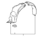 42802436 - : (Replaces 42702454) Passenger Side Fender Liner for GM Image
