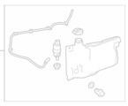 84991494 - Body: Washer Reservoir for Chevrolet: Silverado 1500, Silverado 1500 LTD | GMC: Sierra 1500, Sierra 1500 Limited Image