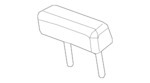84610480 - Body: Headrest, Center for Chevrolet: Silverado 1500, Silverado 1500 LTD, Silverado 2500 HD, Silverado 3500 HD | GMC: Sierra 1500, Sierra 1500 Limited, Sierra 2500 HD, Sierra 3500 HD Image