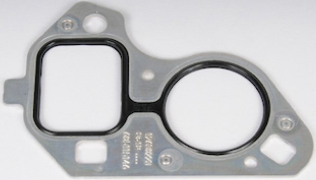12630223 - Cooling System: Gasket for Buick: LaCrosse, Rainier | Cadillac: CTS, Escalade, Escalade ESV, Escalade EXT | Chevrolet: Avalanche, Avalanche 1500, Avalanche 2500, Camaro, Caprice, Colorado, Corvette, Express 1500, Express 2500, Express 3500, Express 4500, Impala, LCF 3500, Monte Carlo, Silverado 1500, Silverado 1500 Classic, Silverado 1500 HD, Silverado 1500 HD Classic, Silverado 2500, Silverado 2500 HD, Silverado 2500 HD Classic, Silverado 3500, Silverado 3500 Classic, Silverado 3500 HD, SS, SSR, Suburban 1500, Suburban 2500, Suburban 3500 HD, Tahoe, Trailblazer, Trailblazer EXT | GMC: Canyon, Envoy, Envoy XL, Envoy XUV, Savana 1500, Savana 2500, Savana 3500, Savana 4500, Sierra 1500, Sierra 1500 Classic, Sierra 1500 HD, Sierra 1500 HD Classic, Sierra 2500, Sierra 2500 HD, Sierra 2500 HD Classic, Sierra 3500, Sierra 3500 Classic, Sierra 3500 HD, Yukon, Yukon XL 1500, Yukon XL 2500 | Hummer: H2, H3, H3T | Pontiac: Firebird, G8, Grand Prix, GTO Image