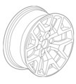 84711928 - : F Wheel (Replaces Part Number 23173537) for Chevrolet: Silverado 1500, Silverado 1500 LD, Suburban, Tahoe Image