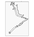86819914 - Fuel System: Filler Pipe for Cadillac: Escalade, Escalade ESV | Chevrolet: Suburban, Tahoe | GMC: Yukon, Yukon XL Image