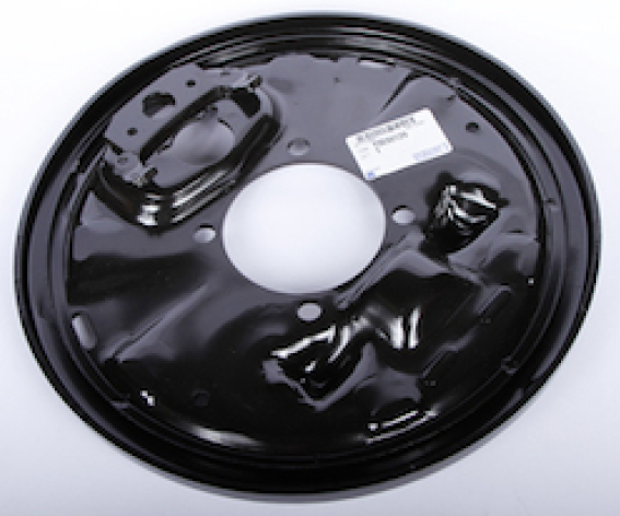 15650129 - Brakes: Backing Plate for Cadillac: Escalade, Fleetwood | Chevrolet: C1500, C2500, Express 1500, Express 2500, K1500 Pickup, K2500 Pickup, Suburban C1500, Suburban C2500, Suburban K1500, Suburban K2500, Tahoe | GMC: C1500 Pickup, C2500 Pickup, K1500 Pickup, K2500 Pickup, Savana 1500, Savana 2500, Suburban C1500, Suburban C2500, Suburban K1500, Suburban K2500, Yukon Image
