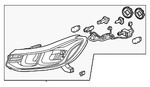 42771353 - : Headlamp (Replaces Part Number 42698950) for GM Image