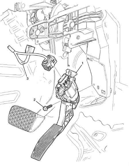 13252702 - : Accelerator Pedal with Position Sensor for Buick: Cascada, Verano | Cadillac: ELR | Chevrolet: Cruze, Cruze Limited, Volt Image