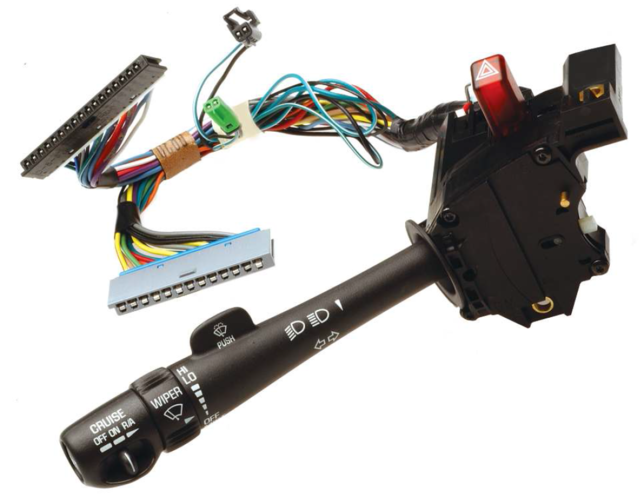 26100839 - Steering: Combo Switch for Cadillac: Escalade, Escalade EXT | Chevrolet: Avalanche 1500, Avalanche 2500, Silverado 1500, Silverado 1500 HD, Silverado 2500, Silverado 2500 HD, Silverado 3500, Suburban 1500, Suburban 2500, Tahoe | GMC: Sierra 1500, Sierra 1500 HD, Sierra 2500, Sierra 2500 HD, Sierra 3500, Yukon, Yukon XL 1500, Yukon XL 2500 Image