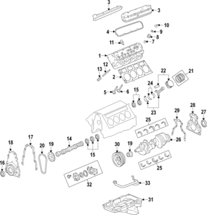 19431932 - : (Replaces 12669437) F (S)Piston Kit for GM Image