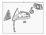 84664797 - Body: Mirror Assembly for Chevrolet: Suburban, Tahoe | GMC: Yukon, Yukon XL Image