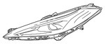 86516581 - : (Replaces 85545919) Passenger Side Headlamp for Chevrolet: Corvette Image