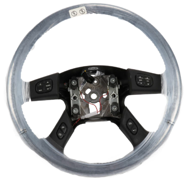 10364490 - Steering: Steering Wheel for Buick: Rainier | Cadillac: Escalade, Escalade ESV, Escalade EXT | Chevrolet: Avalanche 1500, Avalanche 2500, Silverado 1500, Silverado 1500 Classic, Silverado 1500 HD, Silverado 1500 HD Classic, Silverado 2500, Silverado 2500 HD, Silverado 2500 HD Classic, Silverado 3500, Silverado 3500 Classic, Silverado 3500 HD, Suburban 1500, Suburban 2500, Tahoe, Trailblazer, Trailblazer EXT | GMC: Envoy, Envoy XL, Envoy XUV, Sierra 1500, Sierra 1500 Classic, Sierra 1500 HD, Sierra 1500 HD Classic, Sierra 2500, Sierra 2500 HD, Sierra 2500 HD Classic, Sierra 3500, Sierra 3500 Classic, Sierra 3500 HD, Yukon, Yukon XL 1500, Yukon XL 2500 | Hummer: H2 Image