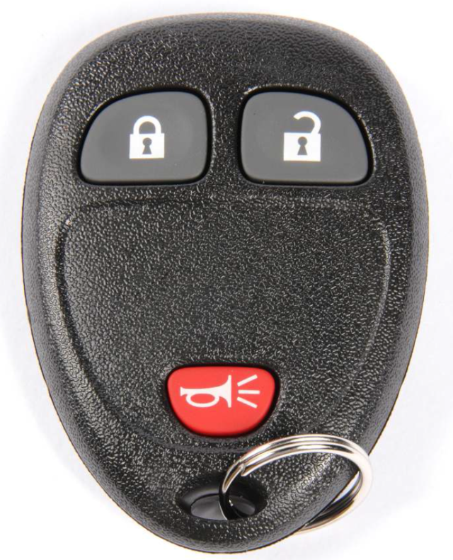 22936099 - : 3 Button Keyless Entry Remote Key Fob for Buick: Enclave | Cadillac: Escalade EXT | Chevrolet: Captiva Sport, Traverse | GMC: Acadia | Pontiac: Torrent | Saturn: Outlook, Vue Image