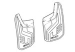 84944143 - : Rear Flat Splash Guards - Black With Gmc Logo for GMC: Canyon Image