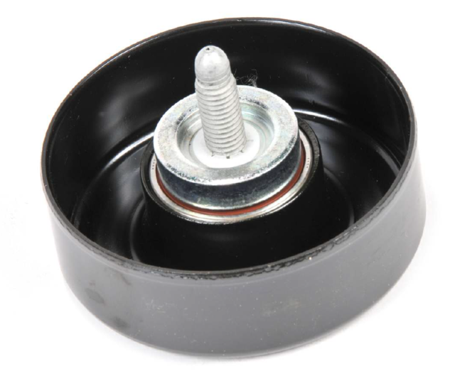 12669569 - Cooling System: Idler Pulley for Buick: Rainier | Cadillac: Escalade, Escalade ESV, Escalade EXT | Chevrolet: Avalanche, Avalanche 1500, Avalanche 2500, C3500HD, Colorado, Express 1500, Express 2500, Express 3500, Express 4500, Silverado 1500, Silverado 1500 Classic, Silverado 1500 HD, Silverado 1500 HD Classic, Silverado 2500, Silverado 2500 HD, Silverado 2500 HD Classic, Silverado 3500, Silverado 3500 Classic, Silverado 3500 HD, SSR, Suburban 1500, Suburban 2500, Suburban 3500 HD, Tahoe, Trailblazer, Trailblazer EXT | GMC: C3500HD, Canyon, Envoy, Envoy XL, Envoy XUV, Savana 1500, Savana 2500, Savana 3500, Savana 4500, Sierra 1500, Sierra 1500 Classic, Sierra 1500 HD, Sierra 1500 HD Classic, Sierra 2500, Sierra 2500 HD, Sierra 2500 HD Classic, Sierra 3500, Sierra 3500 Classic, Sierra 3500 HD, Yukon, Yukon XL 1500, Yukon XL 2500 | Hummer: H2, H3, H3T | Pontiac: G8 Image