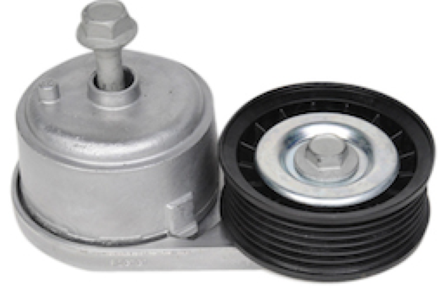 89017309 - Cooling System: Belt Tensioner for Cadillac: Escalade | Chevrolet: Astro, Blazer, C1500, C2500, C3500, C3500HD, Express 1500, Express 2500, Express 3500, K1500 Pickup, K2500 Pickup, K3500 Pickup, P30, S10, Silverado 1500, Silverado 1500 Classic, Suburban C1500, Suburban C2500, Suburban K1500, Suburban K2500, Tahoe | GMC: C1500 Pickup, C2500 Pickup, C3500 Pickup, C3500HD, Jimmy, K1500 Pickup, K2500 Pickup, K3500 Pickup, P3500, Safari, Savana 1500, Savana 2500, Savana 3500, Sierra 1500, Sierra 1500 Classic, Sonoma, Suburban C1500, Suburban C2500, Suburban K1500, Suburban K2500, Yukon | Oldsmobile: Bravada Image