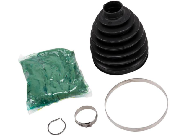 15868188 - : Front Wheel Half-Shaft Constant Velocity (CV) Boot Kit with Clamps and Ring for Cadillac: Escalade, Escalade ESV, Escalade EXT | Chevrolet: Avalanche 1500, Avalanche 2500, C2500, C3500, K1500 Pickup, K2500 Pickup, K3500 Pickup, Silverado 1500, Silverado 1500 HD, Silverado 1500 HD Classic, Silverado 2500, Silverado 2500 HD, Silverado 2500 HD Classic, Silverado 3500, Silverado 3500 Classic, Silverado 3500 HD, Suburban 1500, Suburban 2500, Suburban C1500, Suburban C2500, Suburban K1500, Suburban K2500, Tahoe | GMC: C2500 Pickup, C3500 Pickup, K1500 Pickup, K2500 Pickup, K3500 Pickup, Sierra 1500, Sierra 1500 Classic, Sierra 1500 HD, Sierra 1500 HD Classic, Sierra 2500, Sierra 2500 HD, Sierra 2500 HD Classic, Sierra 3500, Sierra 3500 Classic, Sierra 3500 HD, Suburban C1500, Suburban C2500, Suburban K1500, Suburban K2500, Yukon, Yukon XL 1500, Yukon XL 2500 | Hummer: H2 Image