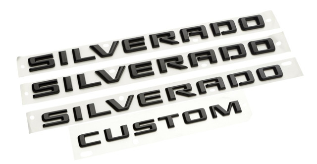 86539776 - Exterior: (Replaces 85592700 and 84300948) Emblem Set for Chevrolet: Silverado 1500, Silverado 1500 LTD Image