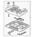 86818243 - Body: Console Assembly for Chevrolet: Silverado 1500, Silverado 1500 LTD, Silverado 2500 HD, Silverado 3500 HD | GMC: Sierra 1500, Sierra 1500 Limited, Sierra 2500 HD, Sierra 3500 HD Image