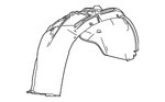 85523643 - : Front Passenger Side Wheelhouse Liner (Replaces 84856828) for GM Image