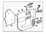 86787088 - Body: Door Interior Trim Panel for Chevrolet: Silverado 1500, Silverado 1500 LTD Image