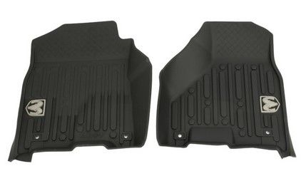 82215579AB - Interior Accessories: All-weather Floor Mats, bucket-style, Regular Cab, Black for Mopar Image