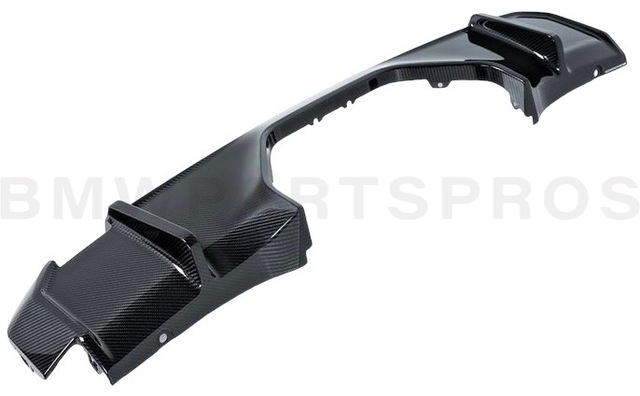 51195A198B5 - : BMW OEM M PERFORMANCE REAR DIFFUSER IN CARBON FIBER for BMW: M3, M4 Image