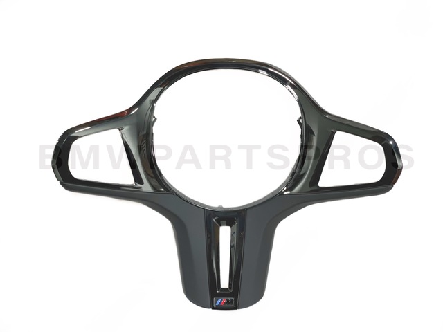 32309503440 - : BMW OEM STEERING WHEEL TRIM IN CHROME BLACK for BMW Image