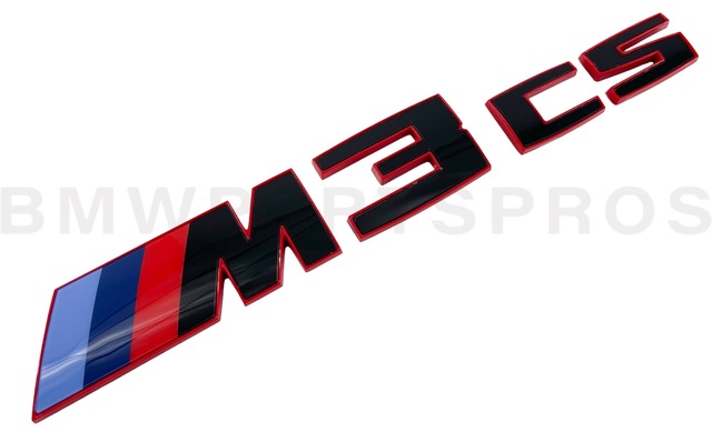 51147887319 - : BMW OEM M3 CS TRUNK BADGE for BMW: M3 Image