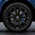 36112472748 - : BMW 695 OEM WINTER WHEEL AND TIRE IN MATTE BLACK 20" - FRONT for BMW Image