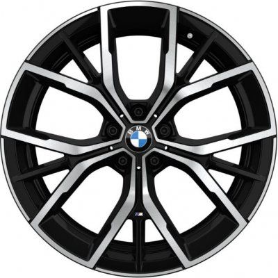 Bmw Oem 845m Wheel In Jet Black W/ Burnished Face 19