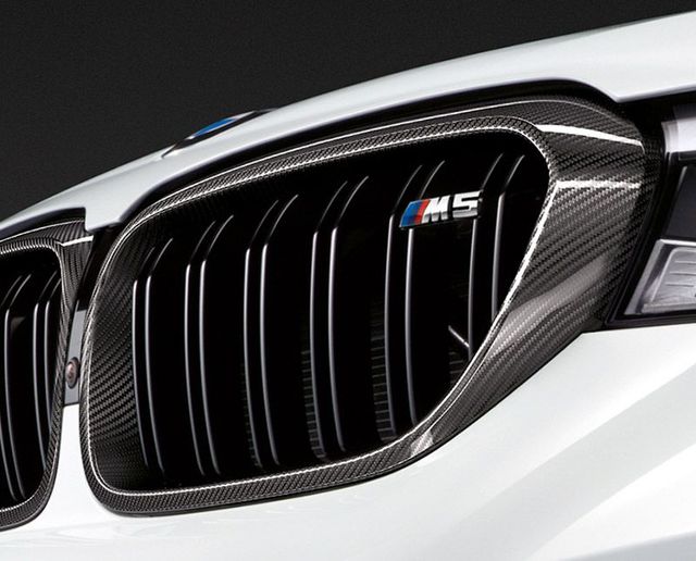 51712447091 - : BMW M PERFORMANCE CARBON FIBER FRONT GRILLE - LEFT for BMW: M5 Image