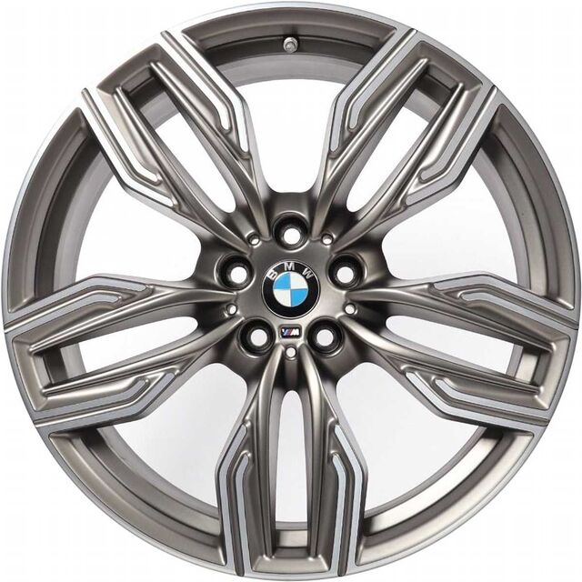 36118047258 - : BMW OEM 760M WHEEL IN CERIUM GREY 20" - REAR for BMW: 740e xDrive, 740i, 740i xDrive, 750i, 750i xDrive, M760i xDrive Image