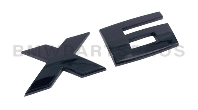 51142472840 - : BMW OEM M PERFORMANCE HIGH-GLOSS BLACK BADGE - X6 for BMW Image