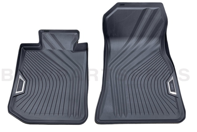 51472462750 - : BMW OEM ALL-WEATHER FLOOR LINERS - FRONT for BMW: 330e, 330i, 330i xDrive, M3, M340i, M4 Image