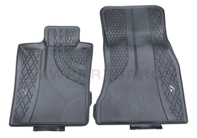 51472443985 - : BMW OEM ALL-WEATHER BLACK FLOOR LINERS - FRONT for BMW: 740i, 740i xDrive, 750i xDrive, M2, M760i xDrive Image