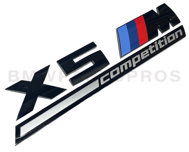 51148096408 - : BMW OEM M PERFORMANCE HIGH-GLOSS BLACK BADGE - X5 M COMPETITION for BMW: X5 Image