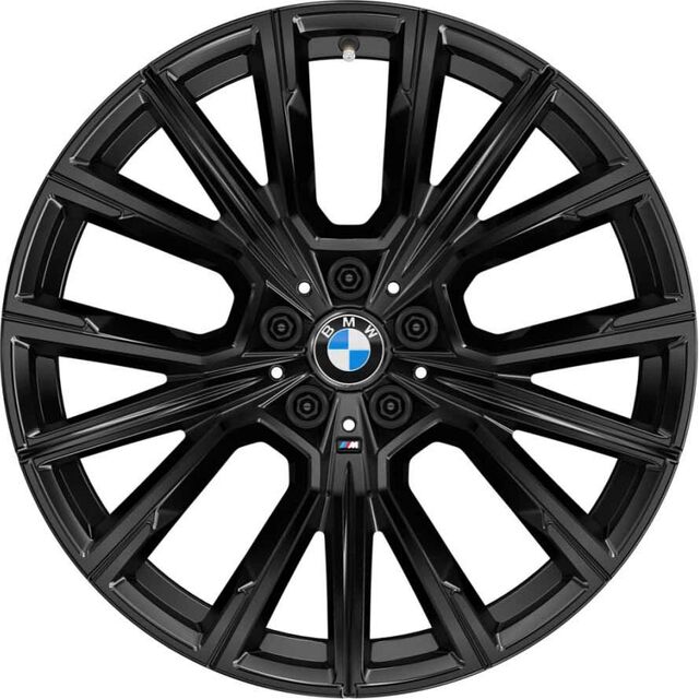 36118745914 - : BMW OEM 817M WHEEL IN JET BLACK 20" - FRONT for BMW: 740i, 740i xDrive, 750i xDrive, M760i xDrive Image